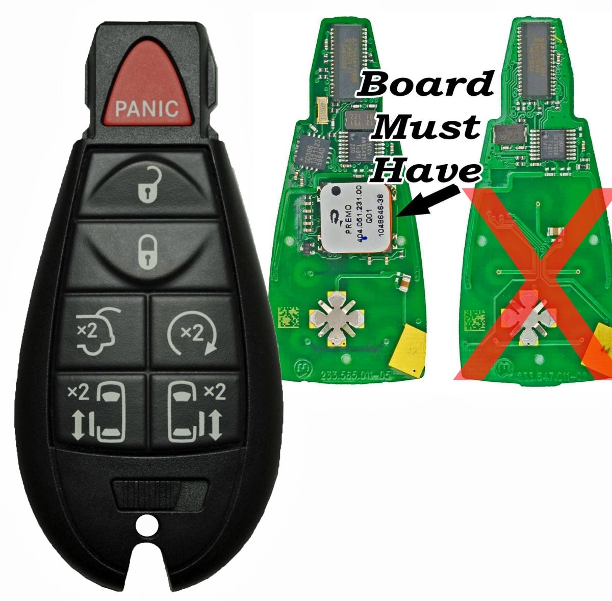 Chrysler / Dodge/ Jeep Fobik_v02 - Sell used car key fob remotes